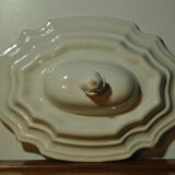 Vegetable soup tureen lid Moustiers 18th century South France