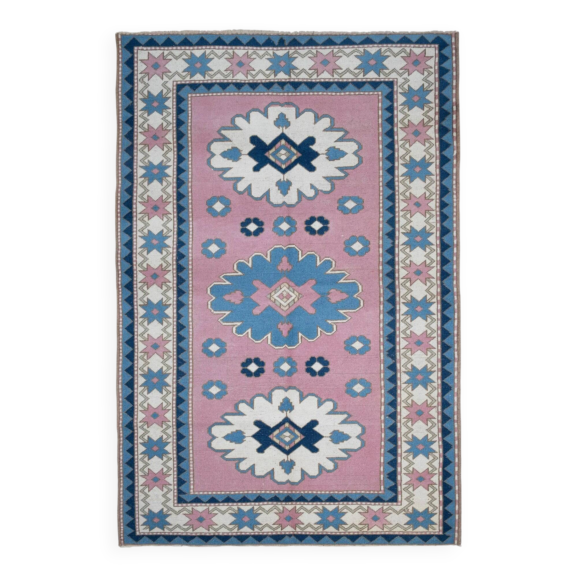 Vintage Turkish handmade rug 167x255 cm