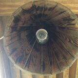 Wooden hanging lamp