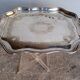 Silver metal tray 57 cm early 20th rectangle