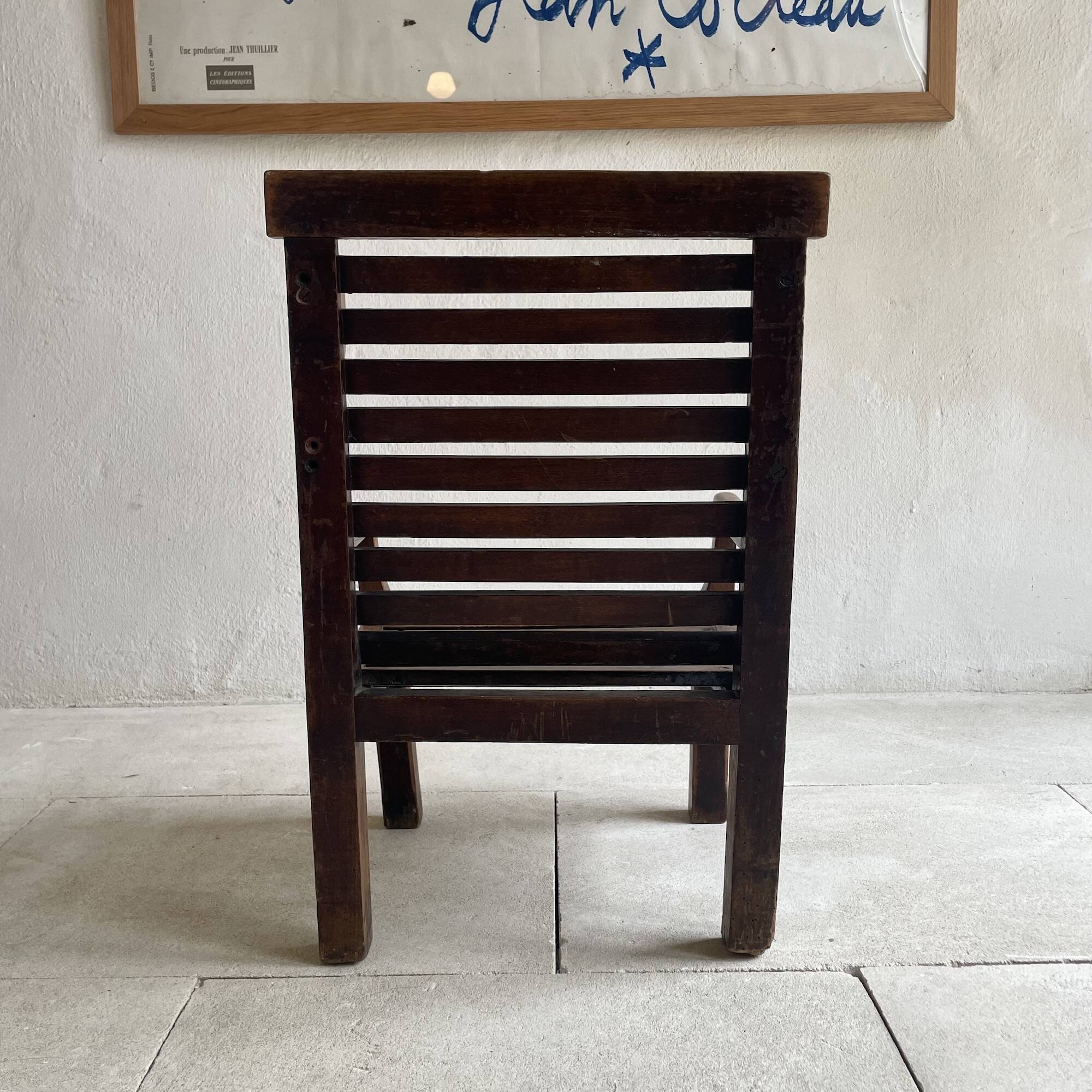 Oak children's wing chair