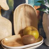 Trois raviers céramique au décor de coups de pinceaux vintages