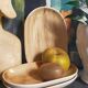 Three ceramic raviers decorated with vintage brushstrokes