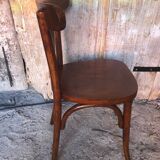 Old baumann style bistro chair dark wood