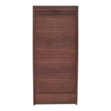 1960s, Danish office cabinet, original condition, teak wood, sliding doors, drawers inside.