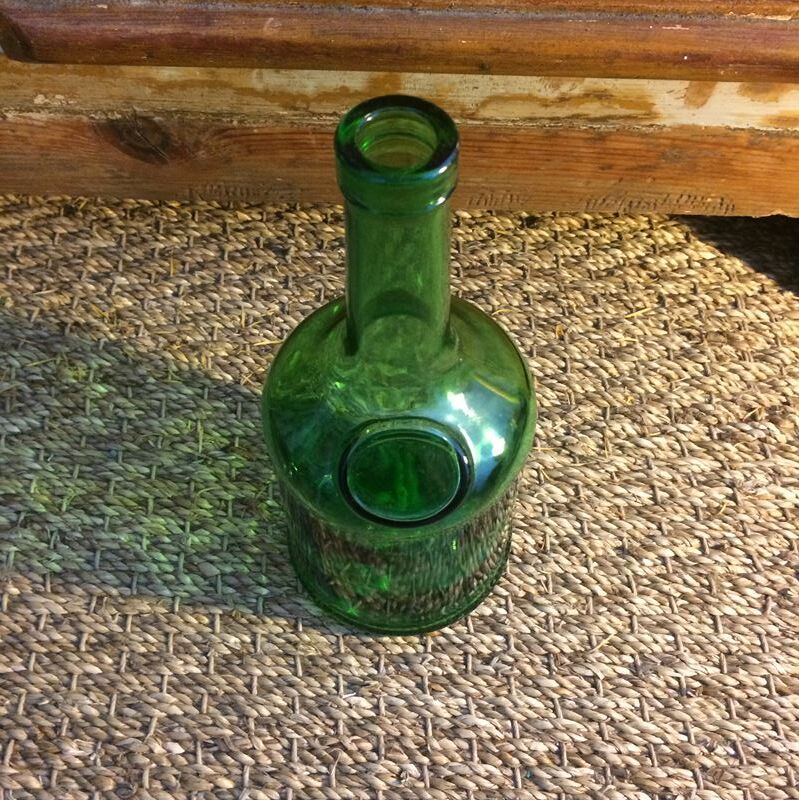 Bouteille en verre verte