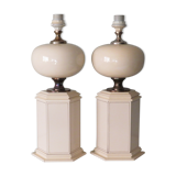 Suite of 2 table lamps from maison Le Dauphin, France 1960-1970