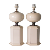 Suite of 2 table lamps from maison Le Dauphin, France 1960-1970