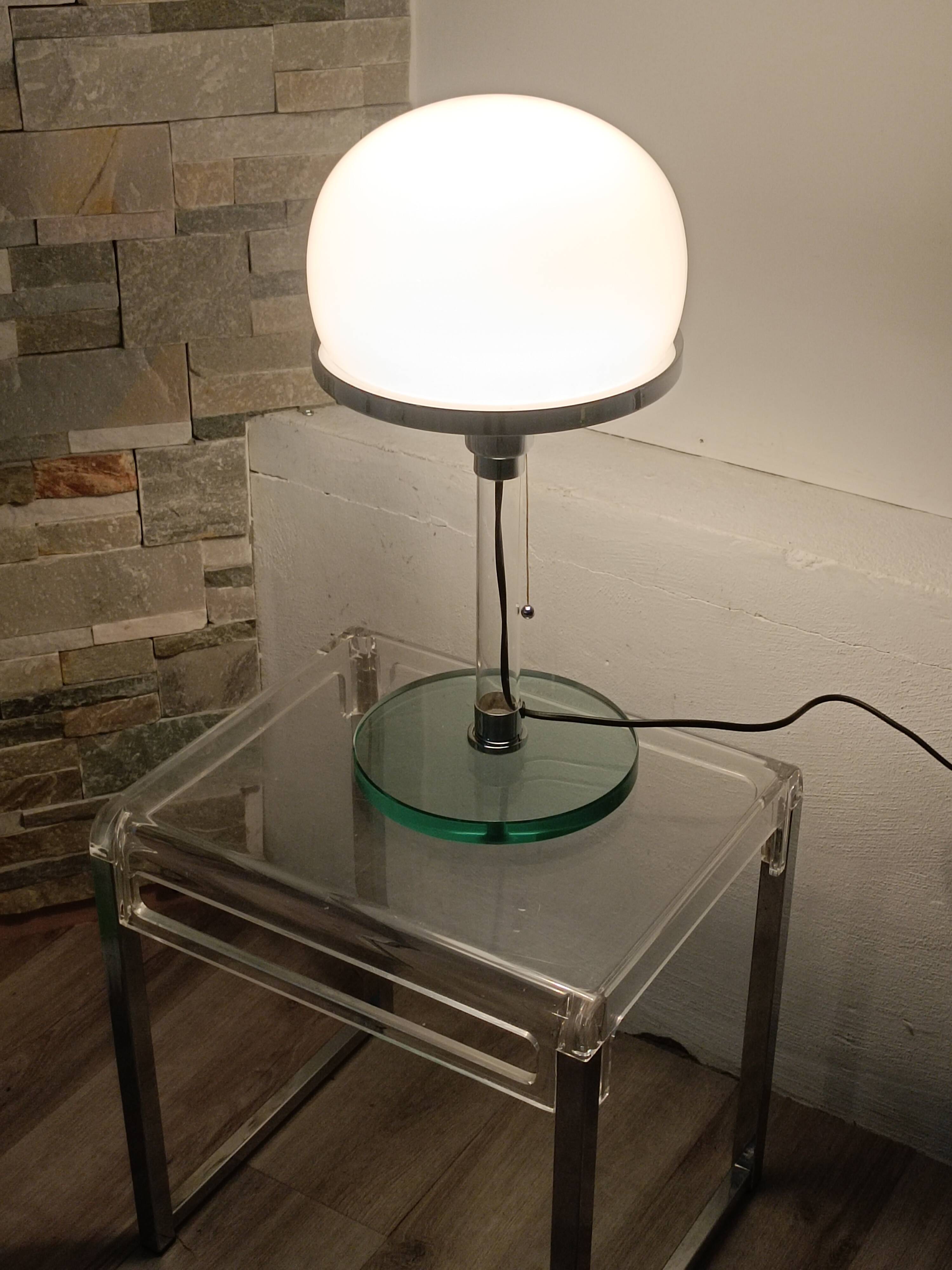 Lampe design bauhaus Valentino par Metalarte 1976