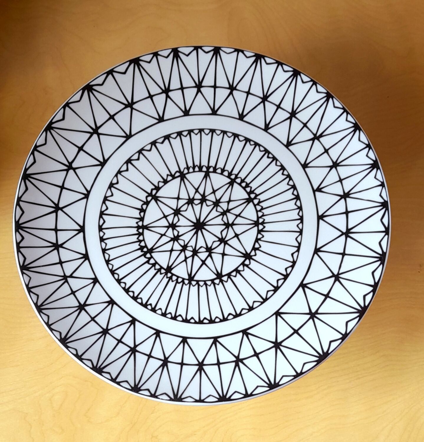 Plat à gâteaux en faïence