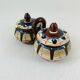 Saleron Double Covered Salt and Pepper Terracotta Glazed Bulgarian Monas