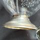 Cut crystal carafe with silver frame