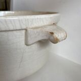 Enamelled ceramic salad bowl