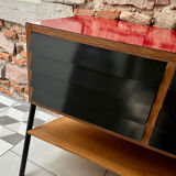 Vinyl storage furniture Manufrance from the 1960s