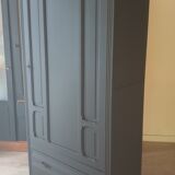 Black art deco Parisian wardrobe