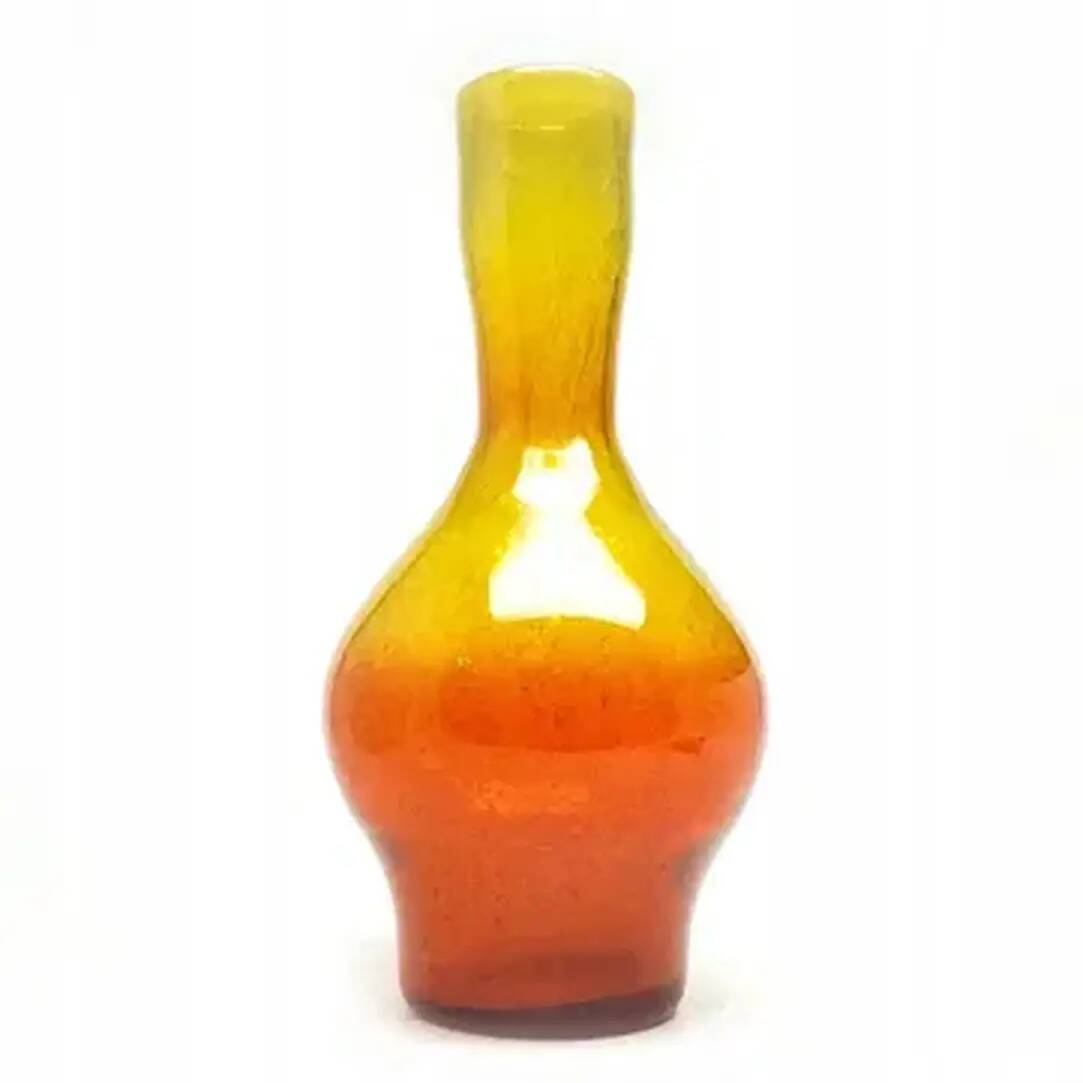Bottle 'Bączek', mid-century modern, glass, designed by Z. Horbowy, Poland, 1970s