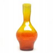 Bottle 'Bączek', mid-century modern, glass, designed by Z. Horbowy, Poland, 1970s