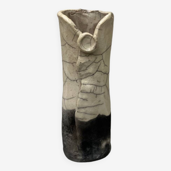 Raku vase