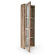 Skated wooden showcase
