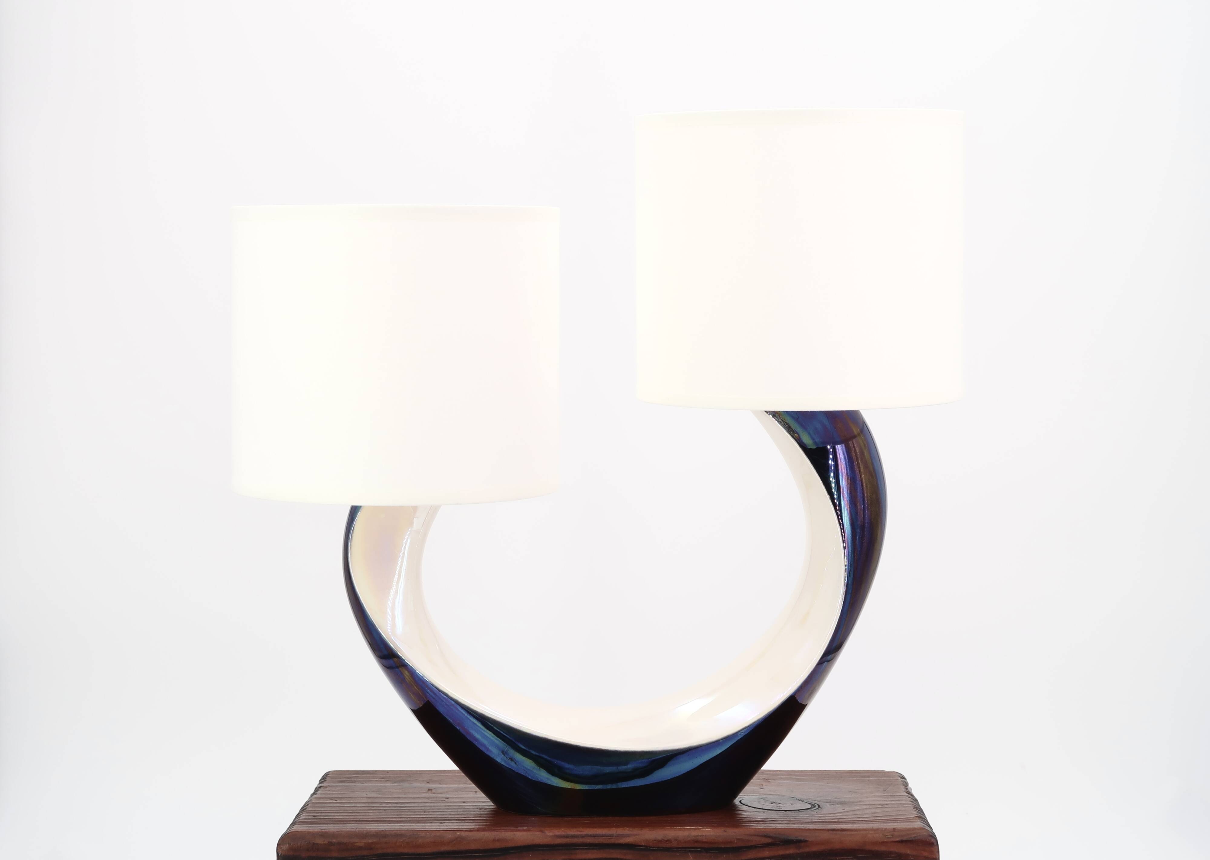 Verceram black and white ceramic lamp