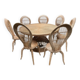 Vintage rattan garden furniture