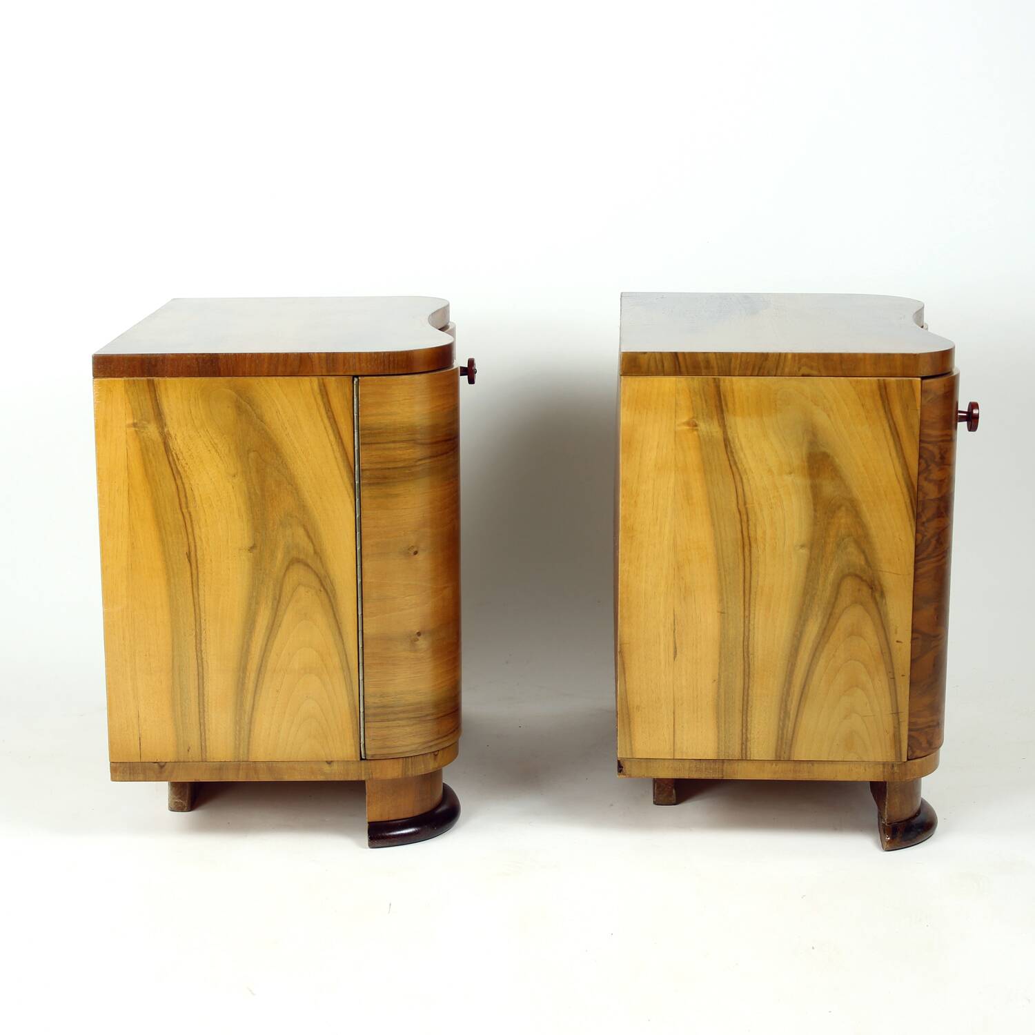 Art Deco Bedside Tables By Jindřich Halabala For Up Závody, 1930s
