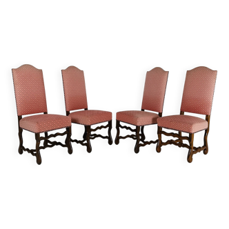 Chaises tapisserie Os De Mouton en hêtre (lot de 4)