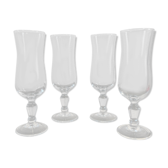 Lot of 4 champagne flute