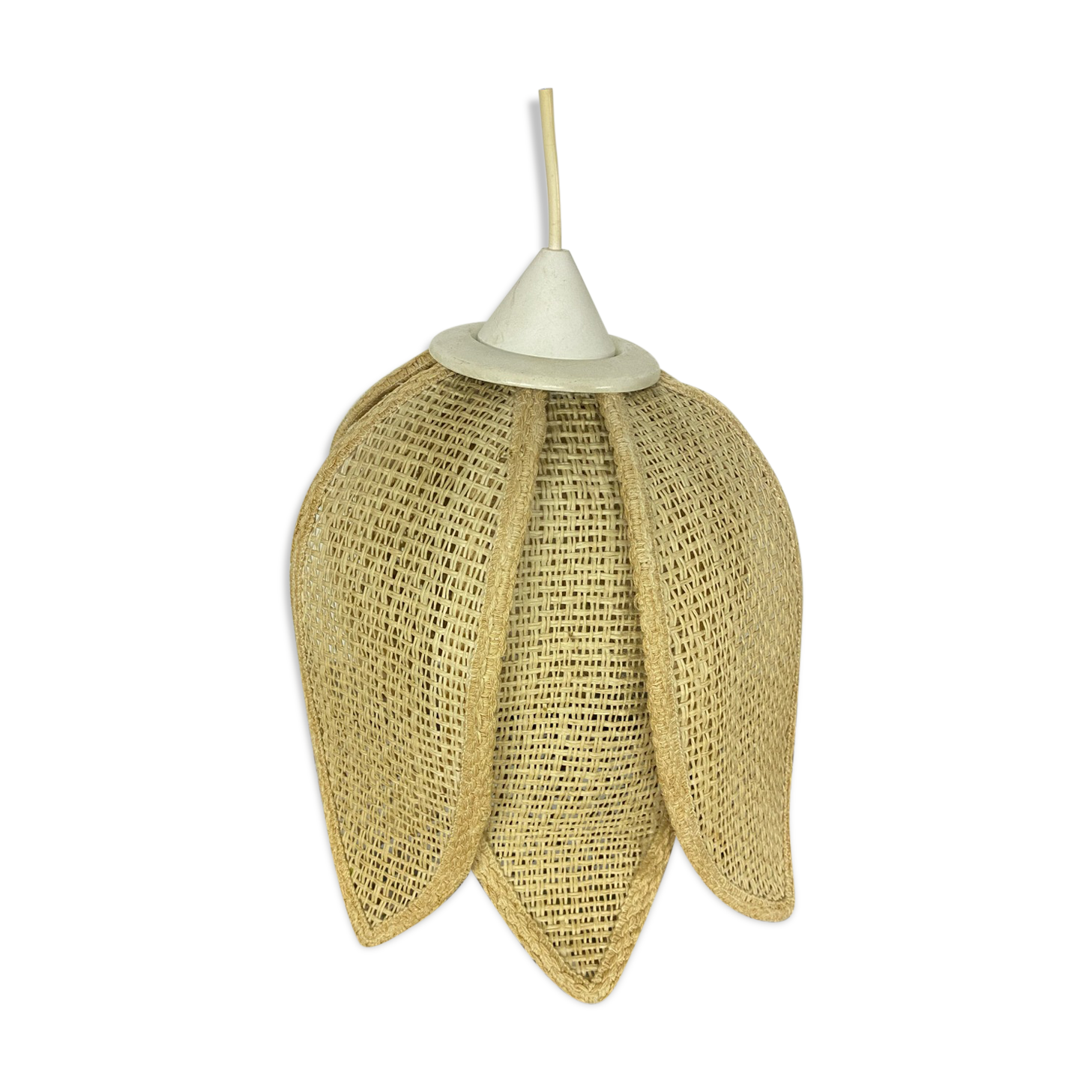 Rattan flower pendant lamp