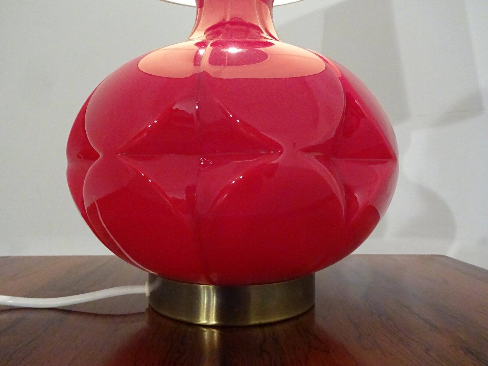 Glass floor lamp by Peil & Putzler, 1970s