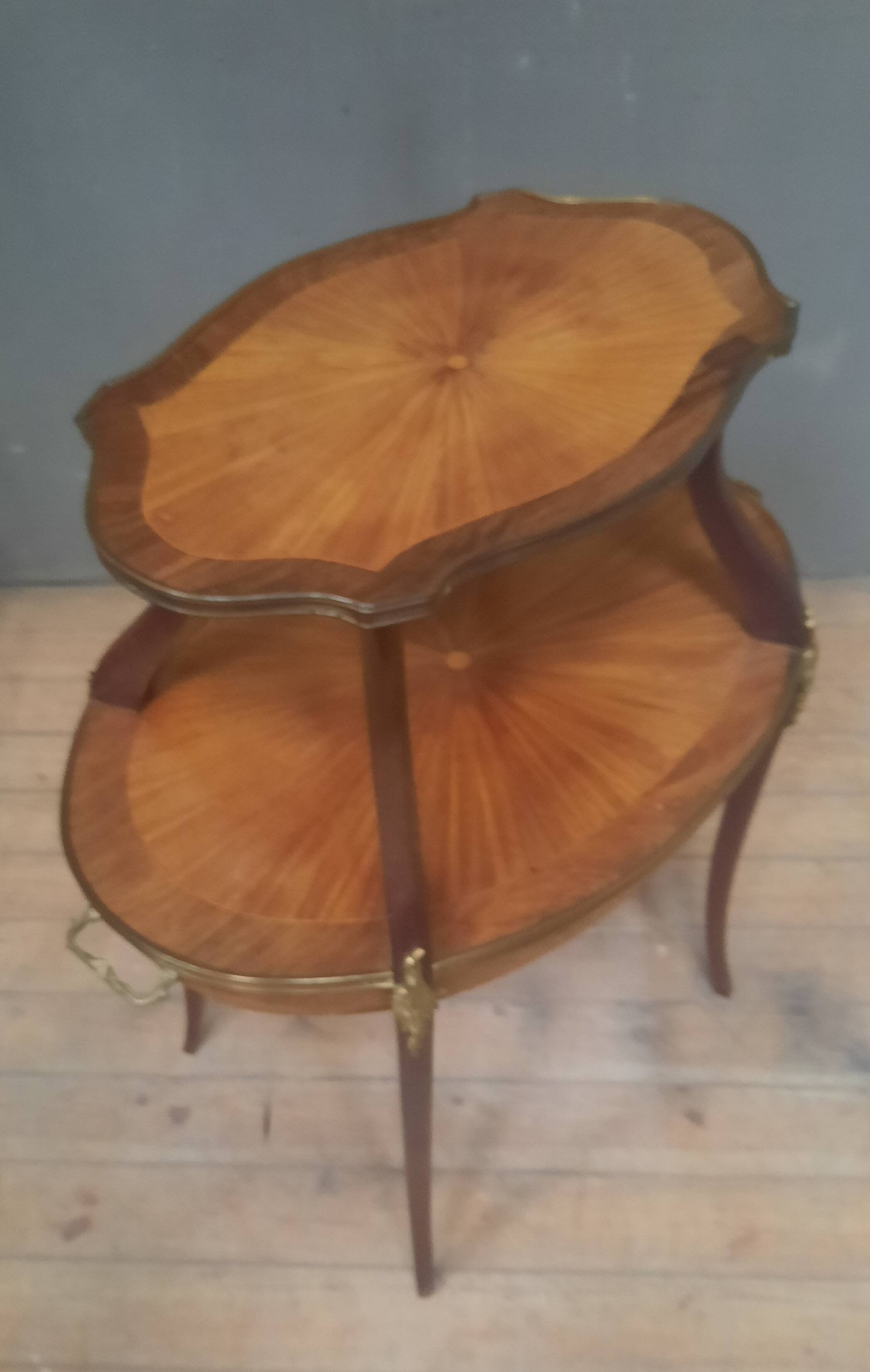 Two-tier dessert stand, 1900 Louis XV style.
