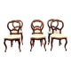 Chaises de salle à manger en acajou