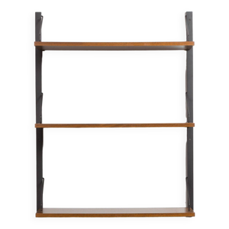 Poul Cadovius set of 3 extra deep walnut shelves for Cado, Denmark, 1960s