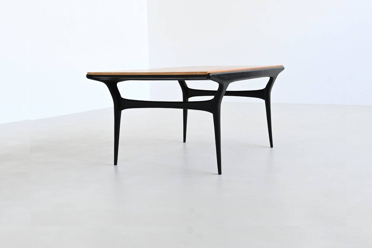 Alfred Hendrickx T4 dining table in beech Belform Belgium 1958