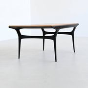Alfred Hendrickx T4 dining table in beech Belform Belgium 1958