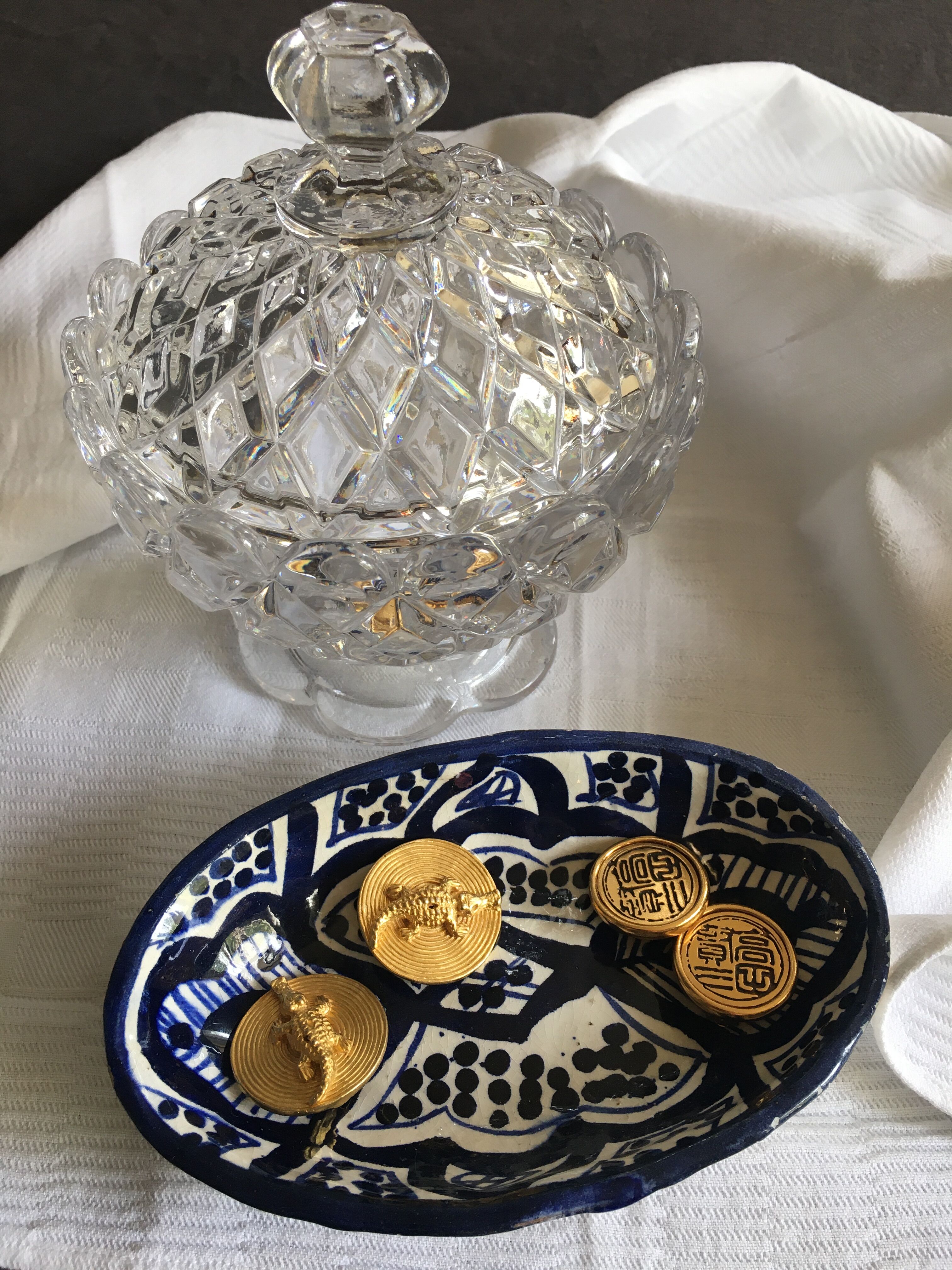 Baccarat cast crystal candy