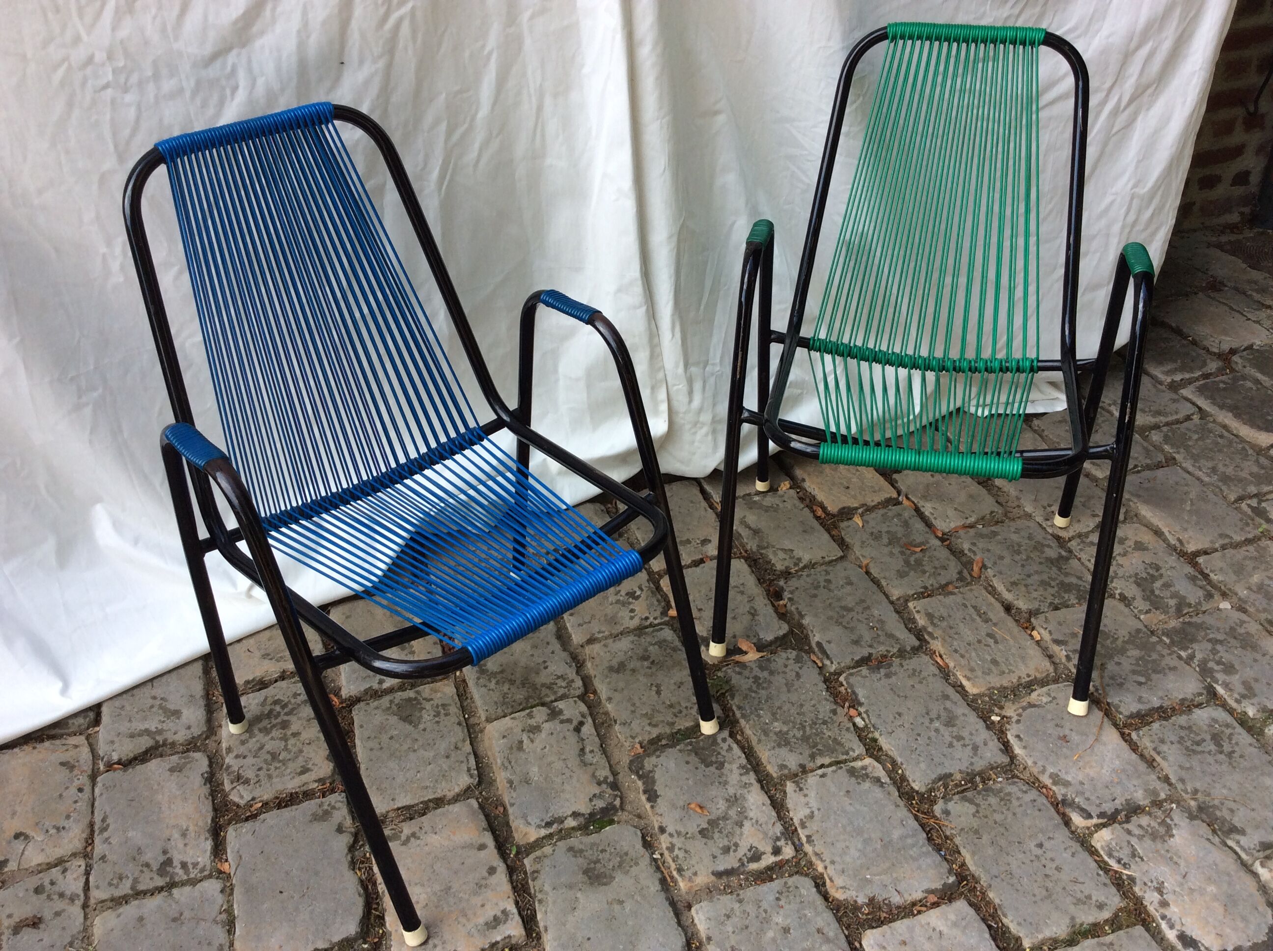 Pair of armChairs scoubidou
