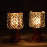 Pair of Table Lamps in Copper by Kamenicky Senov, Czechoslovakia