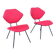 Set of Mid-Century Modern Low Side Chairs, Italy, 1950s