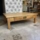 Table basse de ferme bois massif Augusta