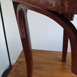 Art nouveau thonet stool bentwood and velvet