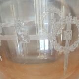 Ancien service cristal gravé