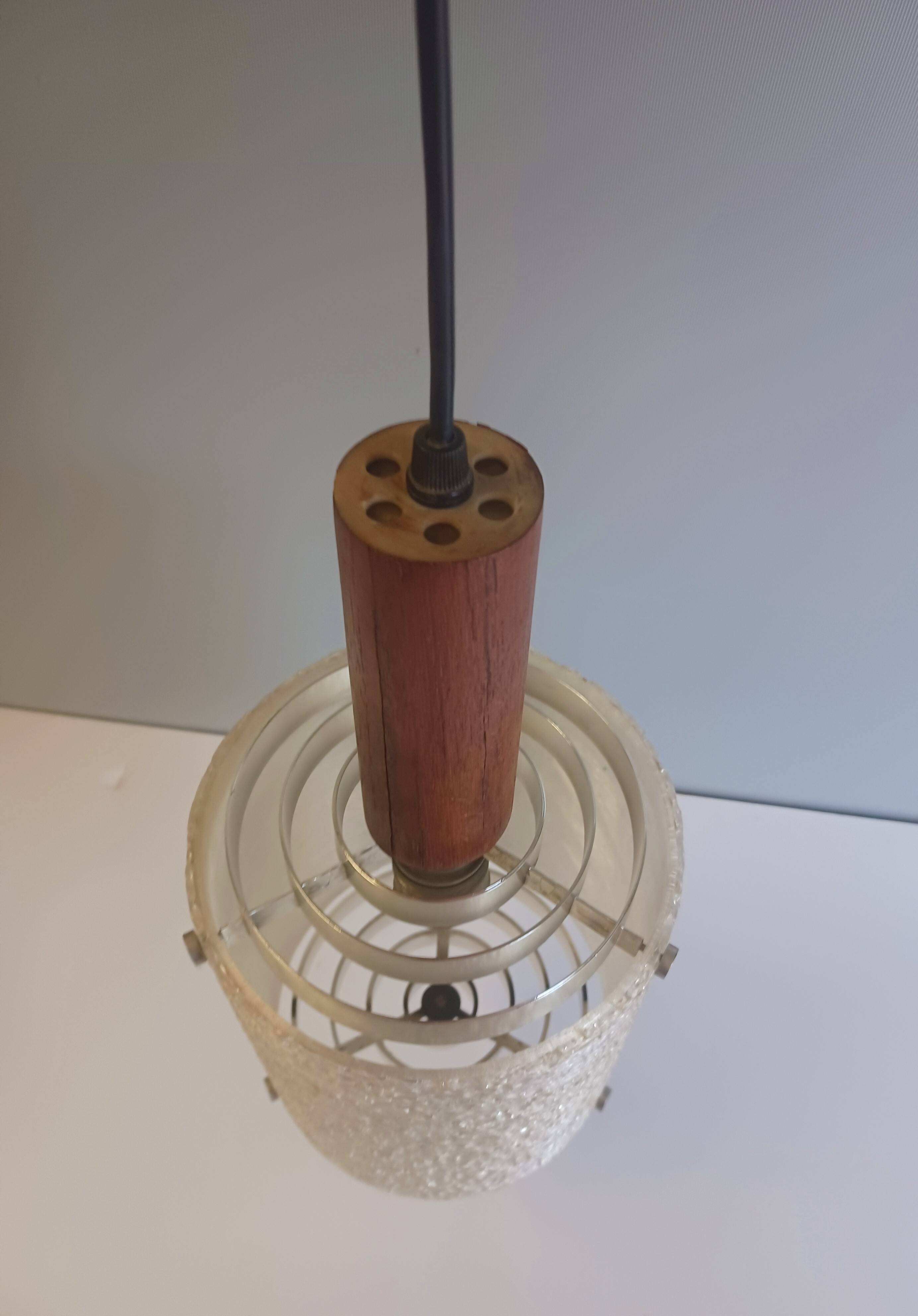 Vintage Scandinavian Pendant - in Perspex resin - 1950-60