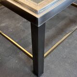 Table basse chrome & laiton table d’appoint space age