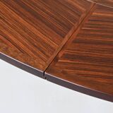 Dyrlund Lotus Flip Flap dining table in rosewood Denmark 1960