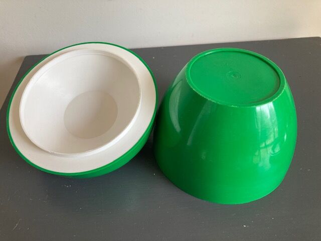 Green ice cube apple