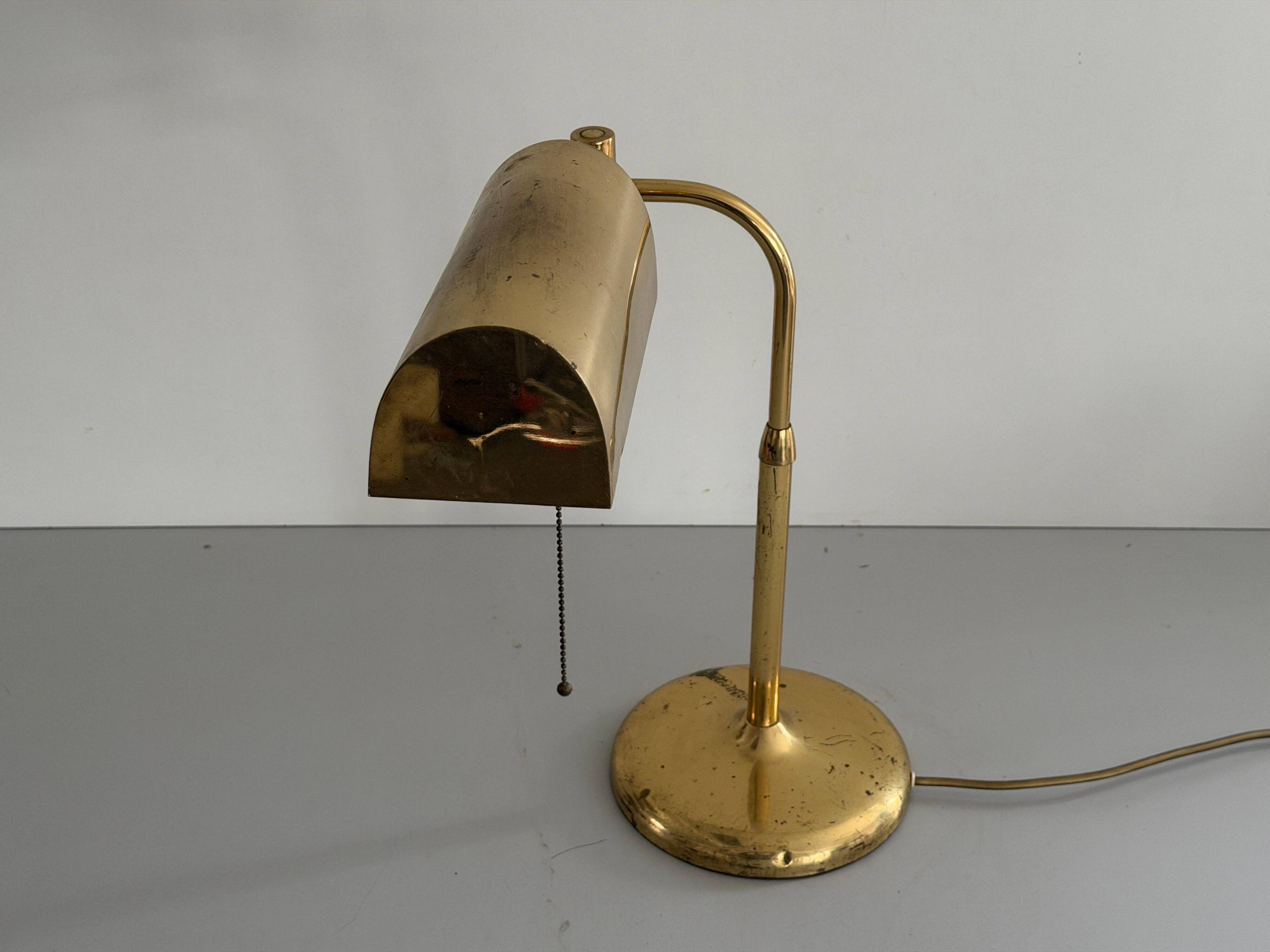 Brass table lamp by Florian Schulz, 1960s, Germany.