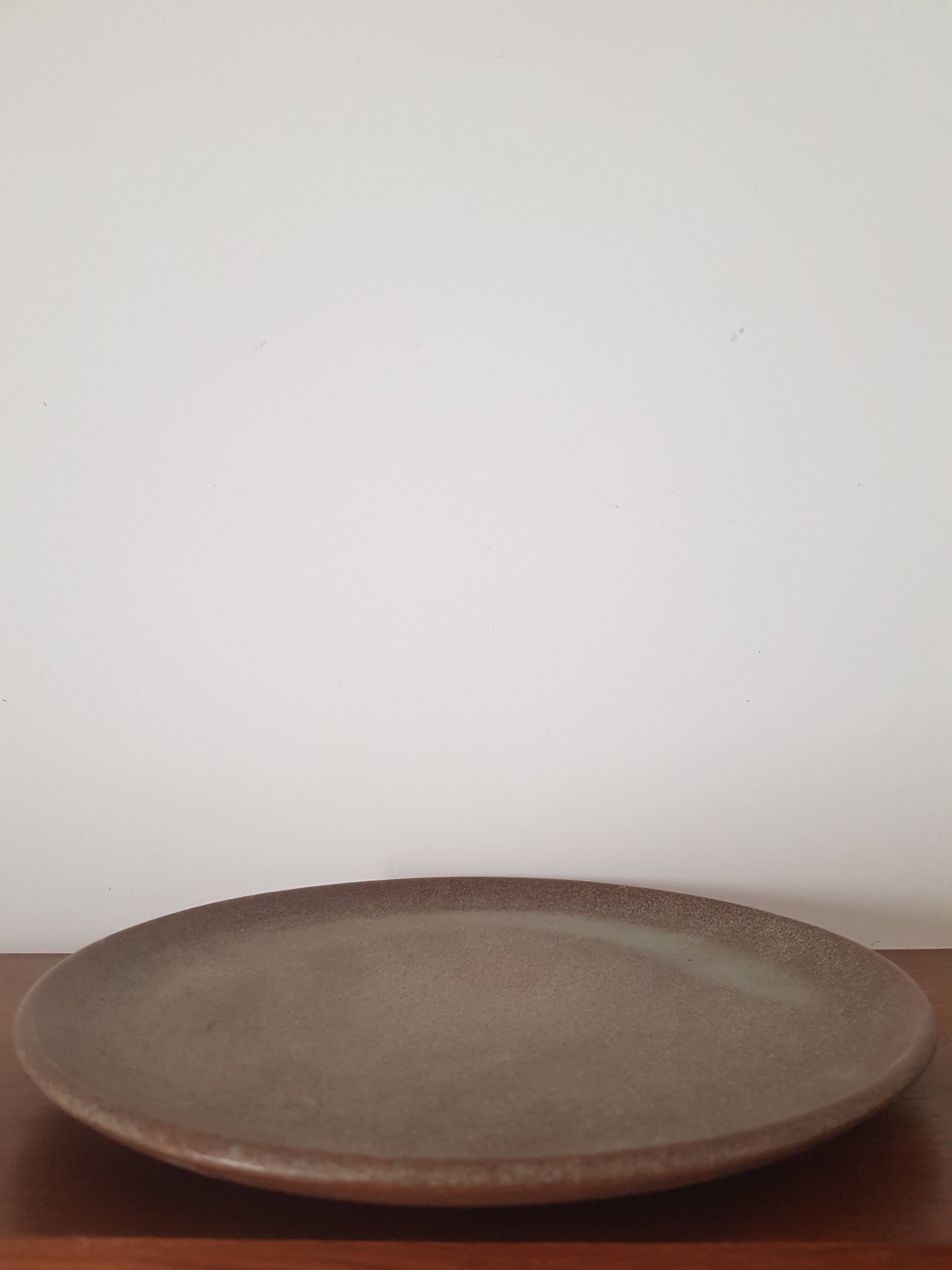 Vintage stoneware plate