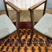 Pair of English teak armchairs from the 1970s.