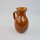 Yellow ochre ceramic pitcher signed Félix Céram Vallauris circa 1960